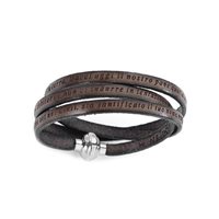 Bracciale Amen Donna Classic Preghiera in Pelle PNIT16/54 - PNIT16/54